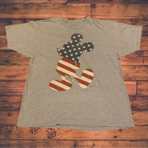 Disney Mickey Mouse Summer Shirt Vintage Style American Flag Fourth of July